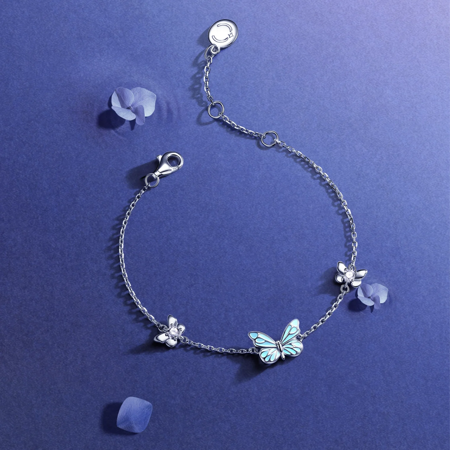 Bracciale Farfalla Luminosa (ARGENTO 925)